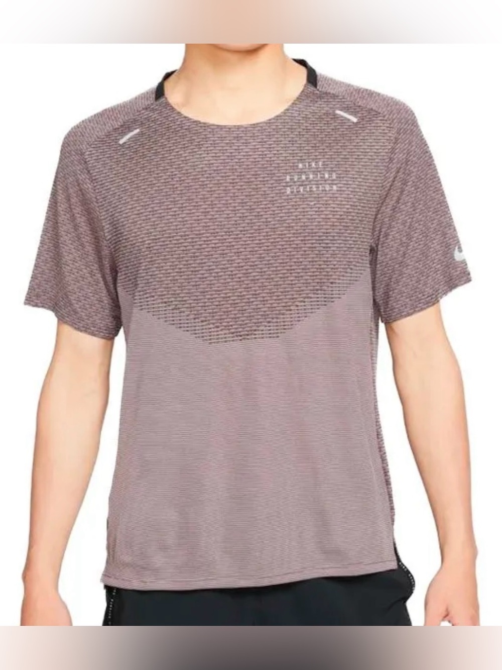 Nike Dri-FIT ADV Run Division Techknit Men’s Running Shirt Purple Size L